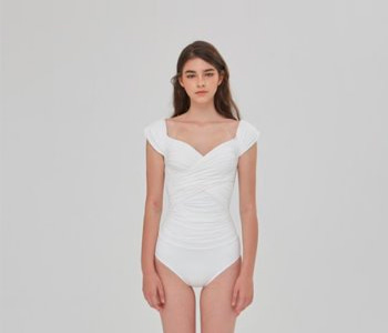 X corset one piece swimsuit (off white) X 코르셋 원피스 스윔수트 (오프화이트)